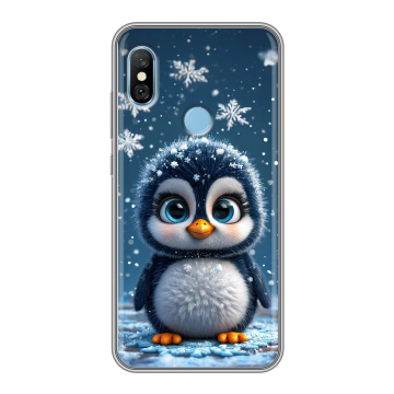 Пластиковый чехол на Xiaomi RedMi 6 Pro с принтом Новый год