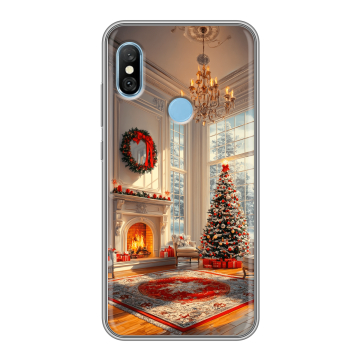 Пластиковый чехол на Xiaomi RedMi 6 Pro с принтом Новый год