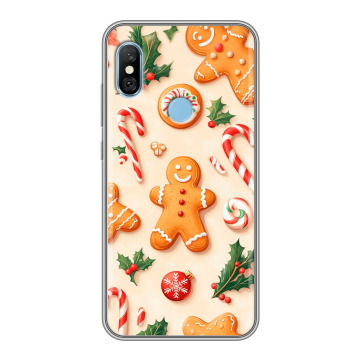 Пластиковый чехол на Xiaomi RedMi 6 Pro с принтом Новый год
