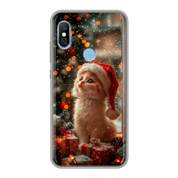 Пластиковый чехол на Xiaomi RedMi 6 Pro с принтом Новый год
