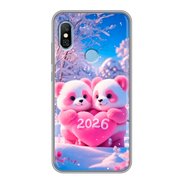 Пластиковый чехол на Xiaomi RedMi 6 Pro с принтом Новый год