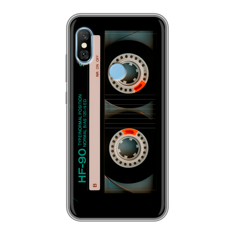 Пластиковый чехол на Xiaomi RedMi 6 Pro с принтом Кассета Пластиковый чехол на Xiaomi RedMi 6 Pro с принтом Кассета