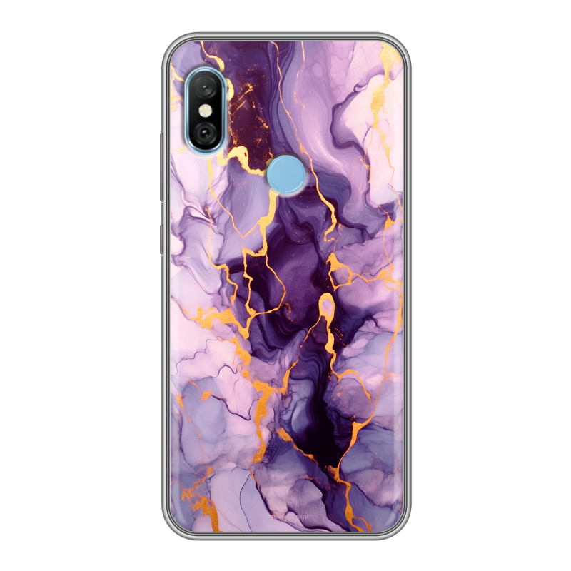 Пластиковый чехол на Xiaomi RedMi 6 Pro с принтом Мрамор Пластиковый чехол на Xiaomi RedMi 6 Pro с принтом Мрамор