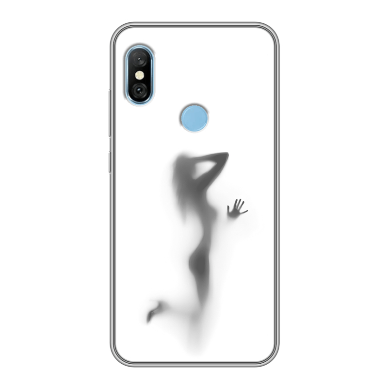 Пластиковый чехол на Xiaomi RedMi 6 Pro с принтом Силуэт Пластиковый чехол на Xiaomi RedMi 6 Pro с принтом Силуэт