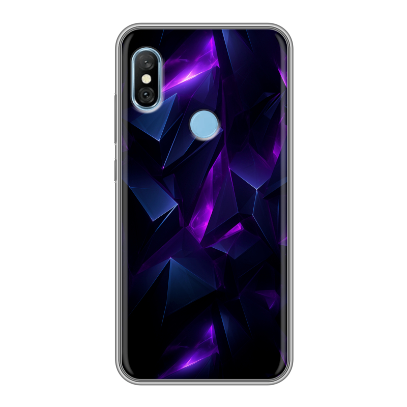 Пластиковый чехол на Xiaomi RedMi 6 Pro с принтом Абстракиция Пластиковый чехол на Xiaomi RedMi 6 Pro с принтом Абстракиция