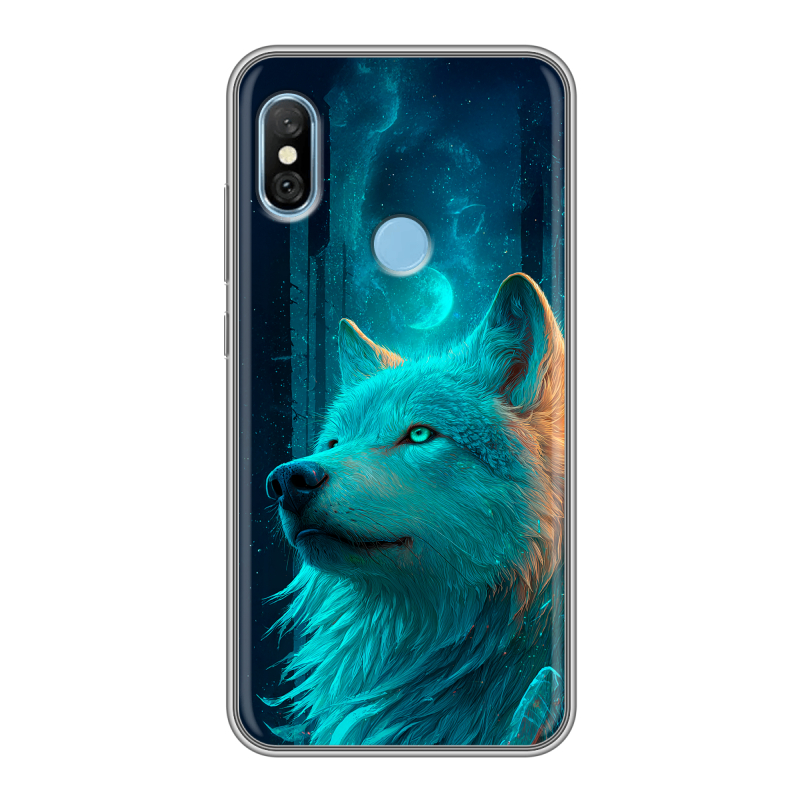 Пластиковый чехол на Xiaomi RedMi 6 Pro с принтом бабочки саккура Пластиковый чехол на Xiaomi RedMi 6 Pro с принтом бабочки саккура