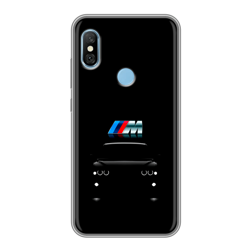 Пластиковый чехол на Xiaomi RedMi 6 Pro с принтом БМВ BMW Пластиковый чехол на Xiaomi RedMi 6 Pro с принтом БМВ BMW