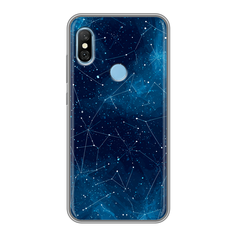 Пластиковый чехол на Xiaomi RedMi 6 Pro с принтом Космос звезды Пластиковый чехол на Xiaomi RedMi 6 Pro с принтом Космос звезды