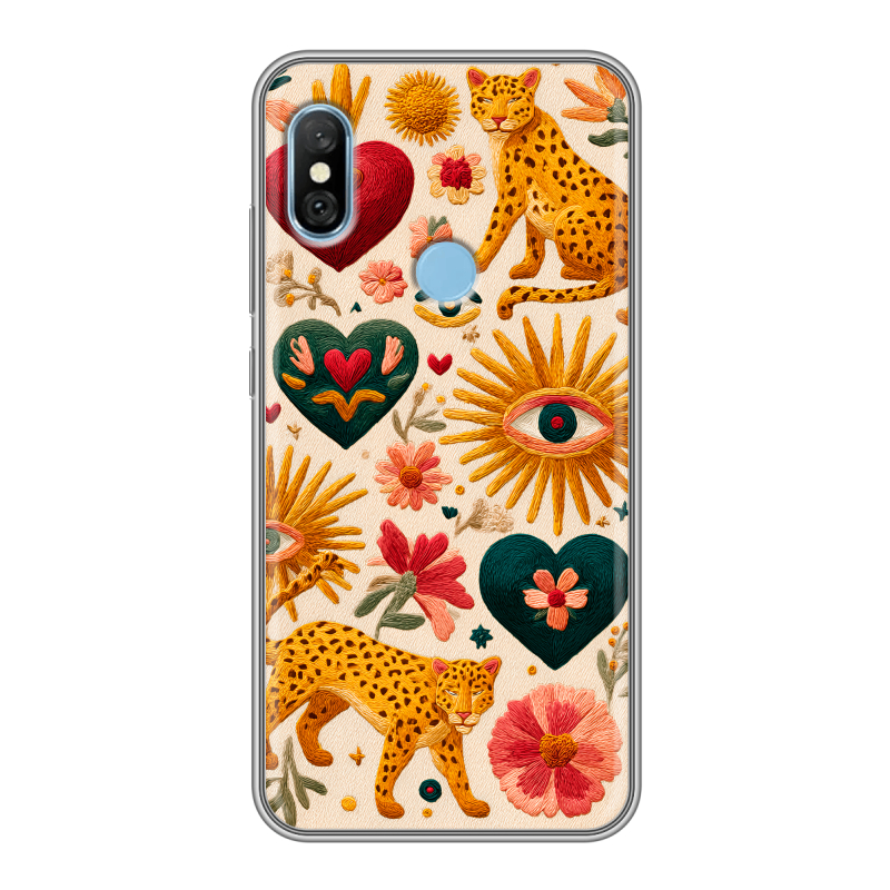 Пластиковый чехол на Xiaomi RedMi 6 Pro с принтом Модный принт Пластиковый чехол на Xiaomi RedMi 6 Pro с принтом Модный принт