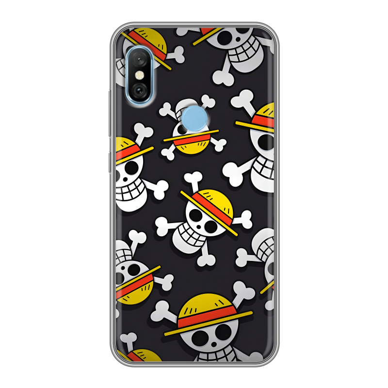 Пластиковый чехол на Xiaomi RedMi 6 Pro с принтом One Piece Ван Пис Пластиковый чехол на Xiaomi RedMi 6 Pro с принтом One Piece Ван Пис