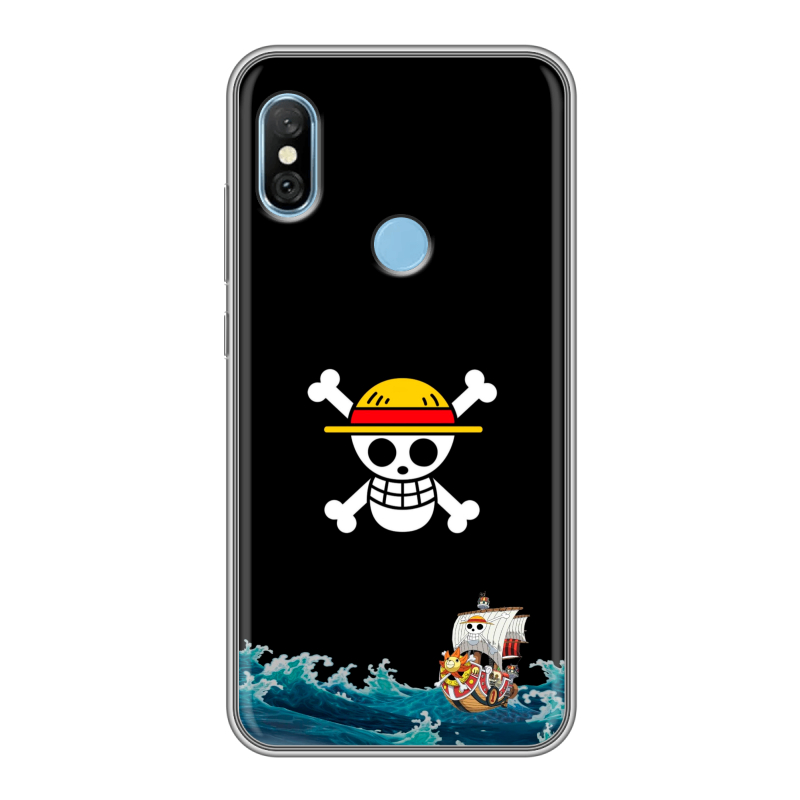 Пластиковый чехол на Xiaomi RedMi 6 Pro с принтом One Piece Ван Пис Пластиковый чехол на Xiaomi RedMi 6 Pro с принтом One Piece Ван Пис