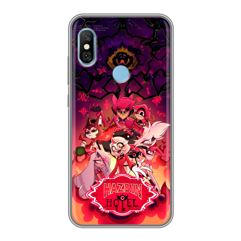 Пластиковый чехол на Xiaomi RedMi 6 Pro с принтом Hazbin Hotel Отель Хазбин Пластиковый чехол на Xiaomi RedMi 6 Pro с принтом Hazbin Hotel Отель Хазбин