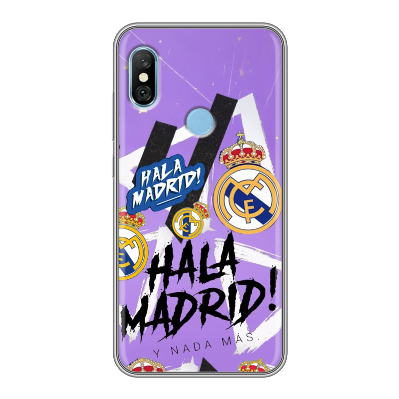 Пластиковый чехол на Xiaomi RedMi 6 Pro с принтом Real Madrid Реал Мадрид Пластиковый чехол на Xiaomi RedMi 6 Pro с принтом Real Madrid Реал Мадрид
