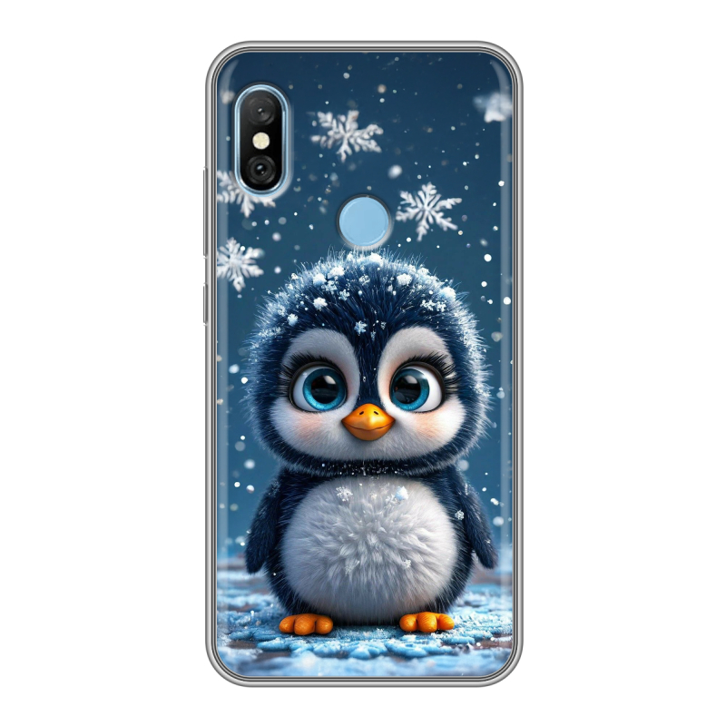 Пластиковый чехол на Xiaomi RedMi 6 Pro с принтом Новый год Пластиковый чехол на Xiaomi RedMi 6 Pro с принтом Новый год