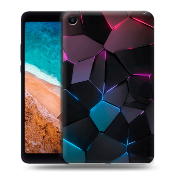 Силиконовый чехол на планшета Xiaomi Mi Pad 4 с принтом Геометрия неона Силиконовый чехол на планшета Xiaomi Mi Pad 4 с принтом Геометрия неона