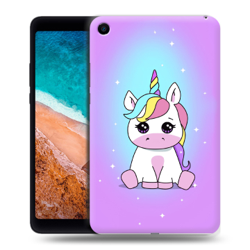 Силиконовый чехол на Xiaomi Mi Pad 4 с принтом Единорог Силиконовый чехол на Xiaomi Mi Pad 4 с принтом Единорог