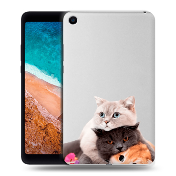 Силиконовый чехол на планшета Xiaomi Mi Pad 4 с принтом Кошки Силиконовый чехол на планшета Xiaomi Mi Pad 4 с принтом Кошки