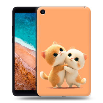 Силиконовый чехол на планшета Xiaomi Mi Pad 4 с принтом Милые котики Силиконовый чехол на планшета Xiaomi Mi Pad 4 с принтом Милые котики