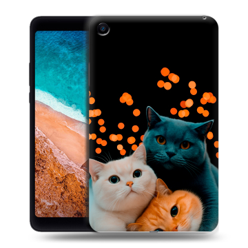 Силиконовый чехол на Xiaomi Mi Pad 4 с принтом Кошки Силиконовый чехол на Xiaomi Mi Pad 4 с принтом Кошки