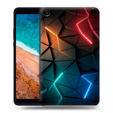 Силиконовый чехол на планшета Xiaomi Mi Pad 4 с принтом Абстракция неон Силиконовый чехол на планшета Xiaomi Mi Pad 4 с принтом Абстракция неон