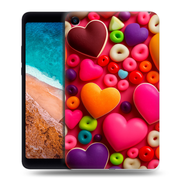 Силиконовый чехол на планшета Xiaomi Mi Pad 4 с принтом Сердечки Силиконовый чехол на планшета Xiaomi Mi Pad 4 с принтом Сердечки