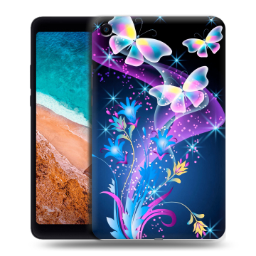 Силиконовый чехол на Xiaomi Mi Pad 4 с принтом Бабочки Силиконовый чехол на Xiaomi Mi Pad 4 с принтом Бабочки