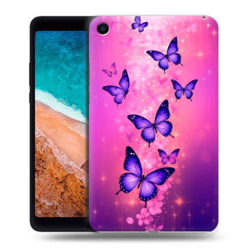 Силиконовый чехол на Xiaomi Mi Pad 4 с принтом Бабочки Силиконовый чехол на Xiaomi Mi Pad 4 с принтом Бабочки