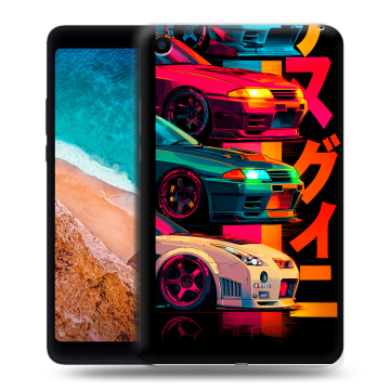 Силиконовый чехол на Xiaomi Mi Pad 4 с принтом Гоночные машины Силиконовый чехол на Xiaomi Mi Pad 4 с принтом Гоночные машины