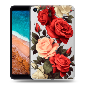 Силиконовый чехол на Xiaomi Mi Pad 4 с принтом Розы