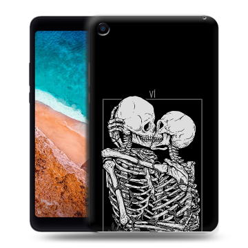 Силиконовый чехол на Xiaomi Mi Pad 4 с принтом Поцелуй скелетов Силиконовый чехол на Xiaomi Mi Pad 4 с принтом Поцелуй скелетов