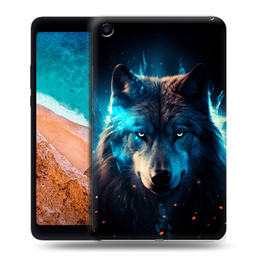 Силиконовый чехол на Xiaomi Mi Pad 4 с принтом Волк ночной