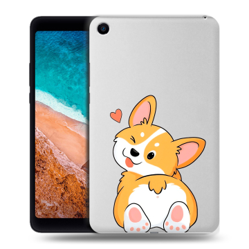 Силиконовый чехол на Xiaomi Mi Pad 4 с принтом Корги