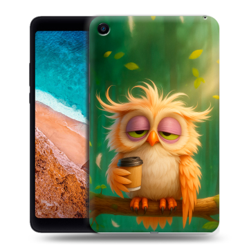 Силиконовый чехол на Xiaomi Mi Pad 4 с принтом сова Силиконовый чехол на Xiaomi Mi Pad 4 с принтом сова