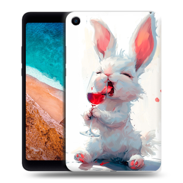 Силиконовый чехол на Xiaomi Mi Pad 4 с принтом кролик зайчик