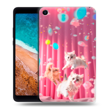 Силиконовый чехол на Xiaomi Mi Pad 4 с принтом милые котики