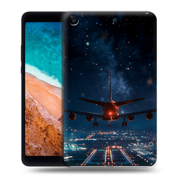 Силиконовый чехол на Xiaomi Mi Pad 4 с принтом самолет