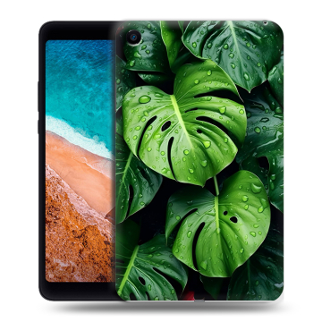 Силиконовый чехол на Xiaomi Mi Pad 4 с принтом Листья