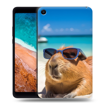 Силиконовый чехол на Xiaomi Mi Pad 4 с принтом Капибара Силиконовый чехол на Xiaomi Mi Pad 4 с принтом Капибара