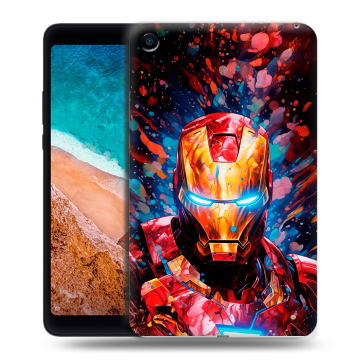 Силиконовый чехол на Xiaomi Mi Pad 4 с принтом Железный человек Ironman Силиконовый чехол на Xiaomi Mi Pad 4 с принтом Железный человек Ironman