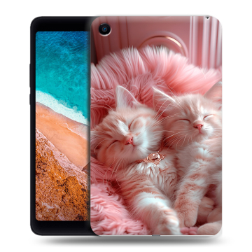 Силиконовый чехол на Xiaomi Mi Pad 4 с принтом котята котики