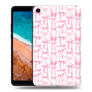 Силиконовый чехол на Xiaomi Mi Pad 4 с принтом Розовые бантики Силиконовый чехол на Xiaomi Mi Pad 4 с принтом Розовые бантики
