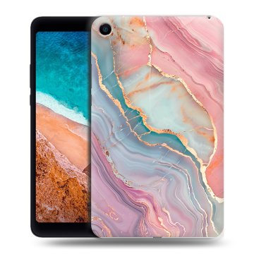 Силиконовый чехол на Xiaomi Mi Pad 4 с принтом розовый мрамор Силиконовый чехол на Xiaomi Mi Pad 4 с принтом розовый мрамор