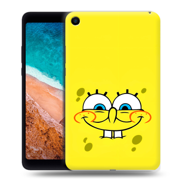 Силиконовый чехол на Xiaomi Mi Pad 4 с принтом спанчбоб спанч боб