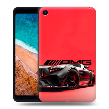 Силиконовый чехол на Xiaomi Mi Pad 4 с принтом Мерседес Mercedes AMG