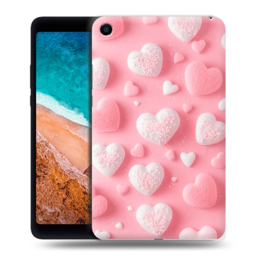 Силиконовый чехол на Xiaomi Mi Pad 4 с принтом Сердечки Силиконовый чехол на Xiaomi Mi Pad 4 с принтом Сердечки