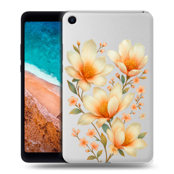 Силиконовый чехол на Xiaomi Mi Pad 4 с принтом Цветы
