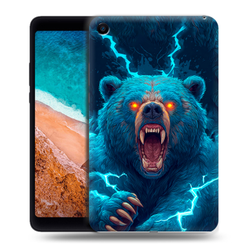 Силиконовый чехол на Xiaomi Mi Pad 4 с принтом Медведь