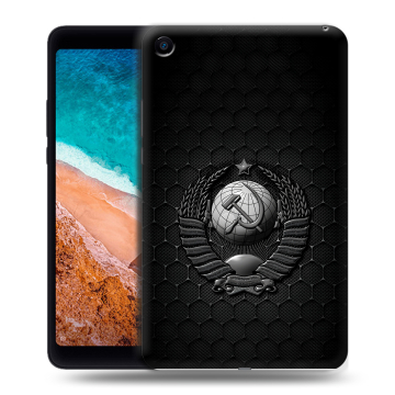 Силиконовый чехол на Xiaomi Mi Pad 4 с принтом Герб Флаг СССР