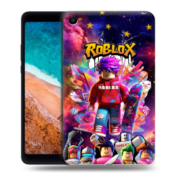 Силиконовый чехол на Xiaomi Mi Pad 4 с принтом Roblox Роблокс