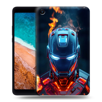 Силиконовый чехол на Xiaomi Mi Pad 4 с принтом IronMan Железный человек Силиконовый чехол на Xiaomi Mi Pad 4 с принтом IronMan Железный человек